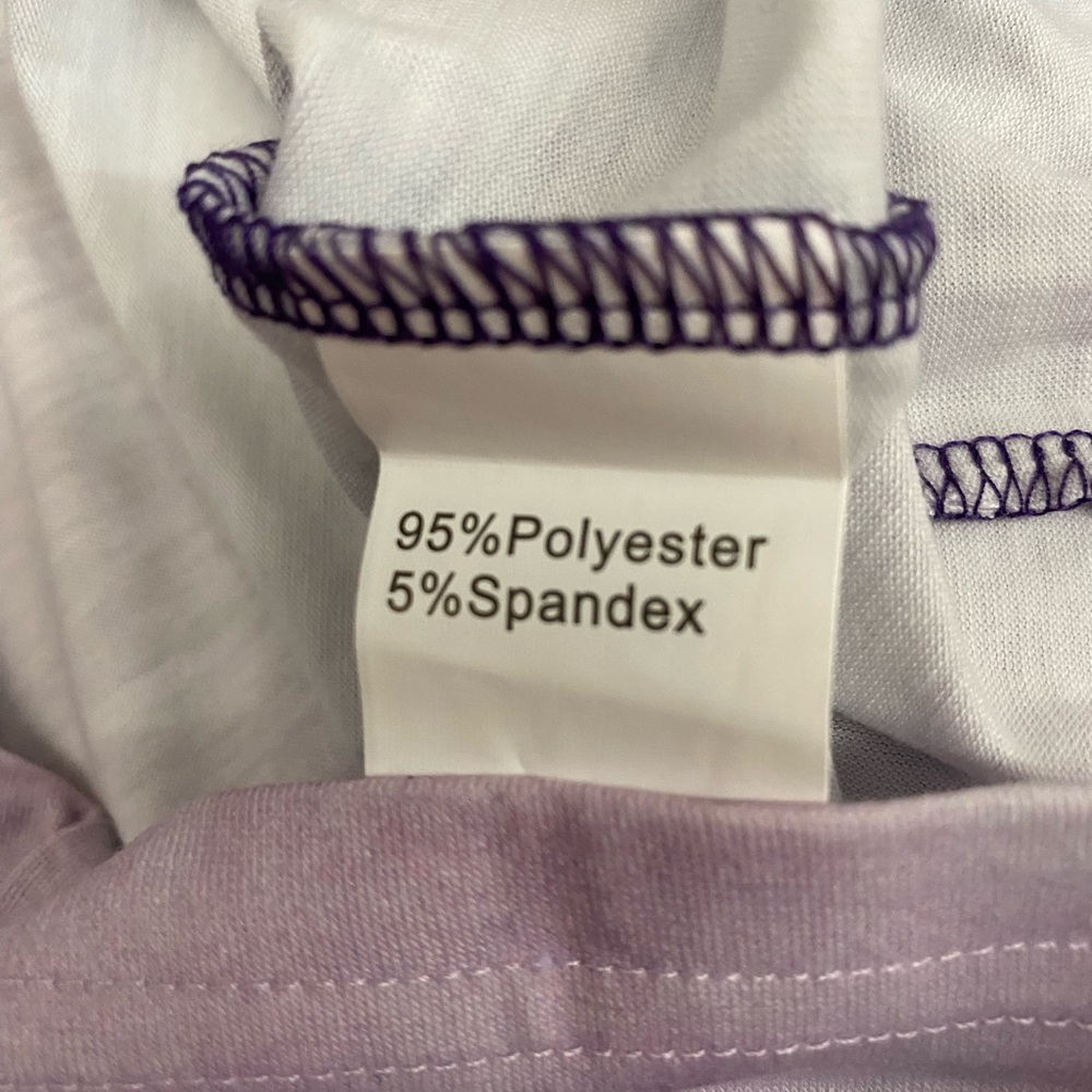 New Purple and Blue Graphic Polo T-Shirt - Picture 12 of 12